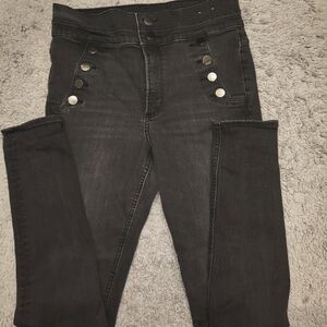 Express button skinny jean